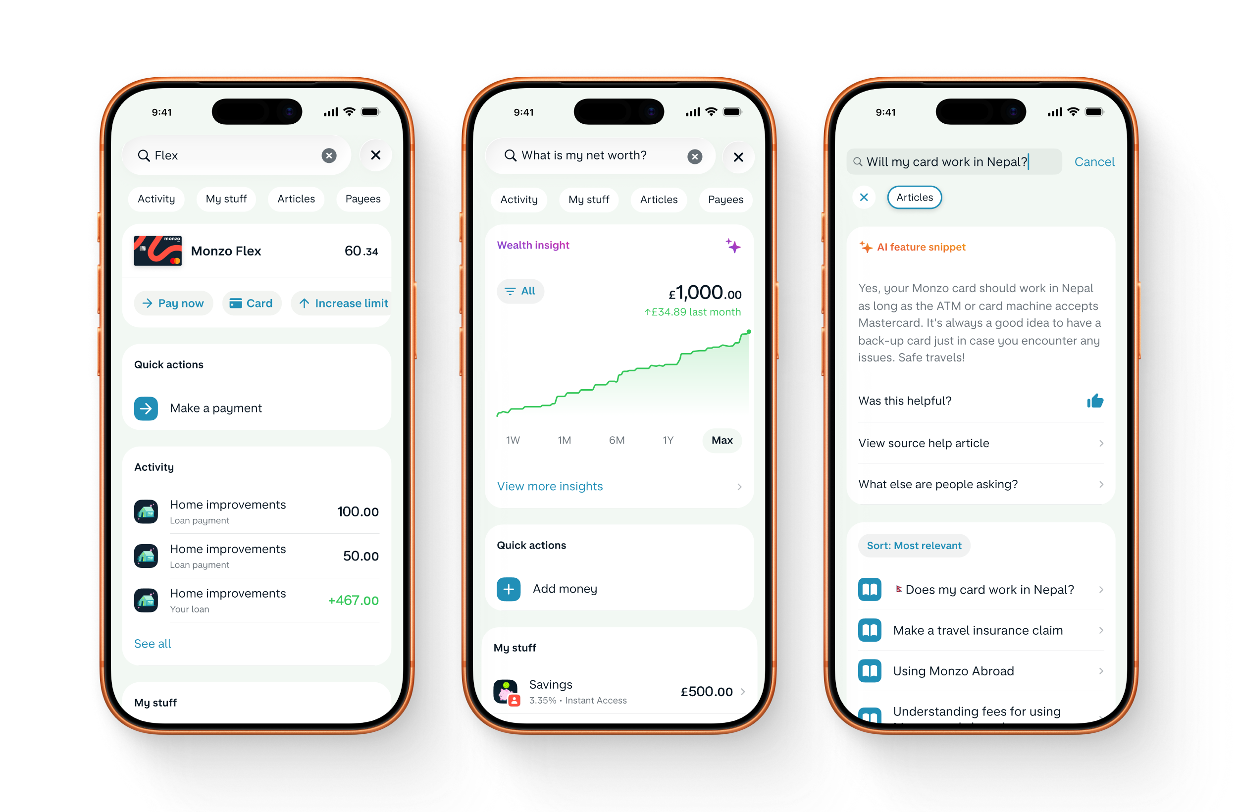 Monzo search case study